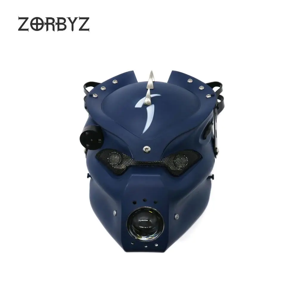 ZORBYZ 28 43 мм Универсальный головной свет мотоцикла СИД синий череп фара вилка