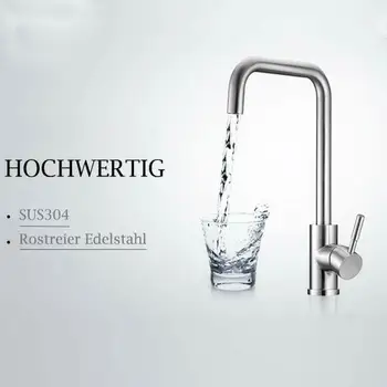 

304 Stainless Steel Faucet Tap Sprayer Hot&Cold+3 Branch Water Pipe For Kitchen Bathroom Hotel Decorations