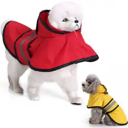 Брючный костюм, роскошный водонепроницаемый дождевик для собак, все размеры и цвета, однотонный дождевик для собак из полиуретана