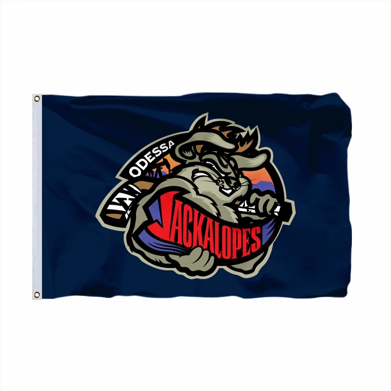 Odessa Jackalopes Фэрбэнкс ледяные собаки флаг NAHL баннер с модифицированным флагом США 3фт X 5фт полиэстер летающий размер 90X150 см - Цвет: Odessa Jackalopes