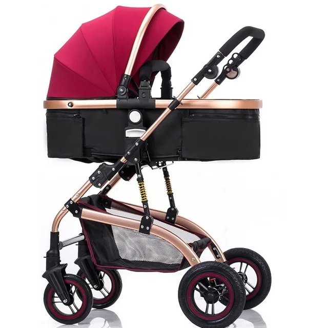 Newborn baby stroller baby Pushchair High Landscape Stroller baby pram strollers for 0-36 months baby can sit can lie