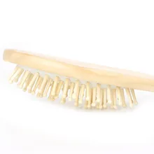 Деревянная щетка для волос из бамбука щетки Кератиновый Уход красота Спа Массажер расческа здоровье