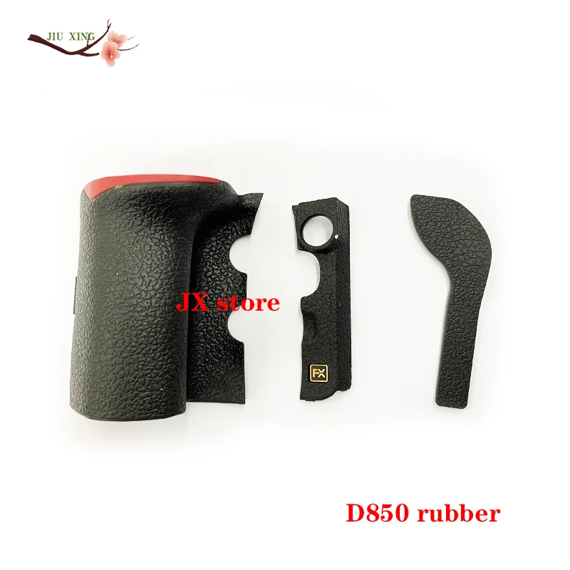 3PCS Original Body Rubber Side Thumb Grip Rubber W Tape For Nikon D850 Camera 