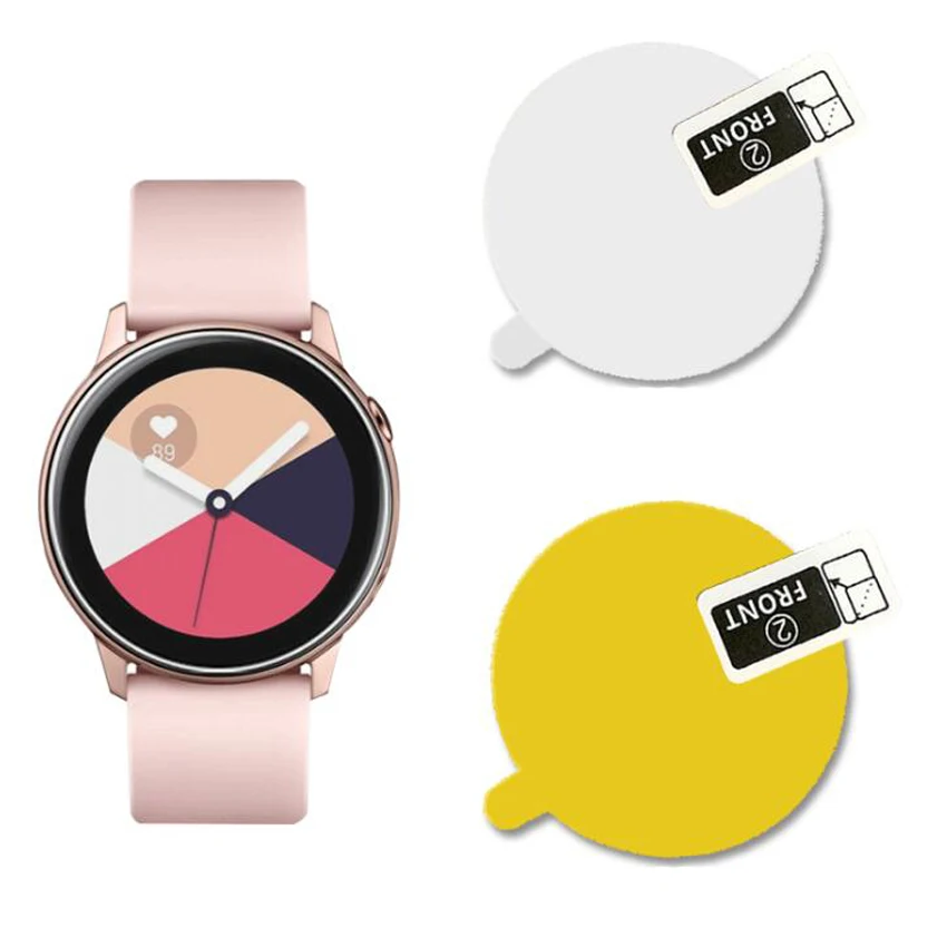 For Samsung Galaxy Watch Active2 Screen Protector Hydrogel Film TPU Explosion Proof Clear HD Guard Frontier Cover 40/41/44/45mm