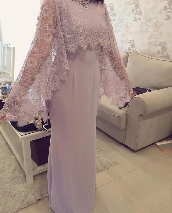 Элегантное женское вечернее длинное платье плюс размер Арабский мусульманский платье-Русалка с длинным рукавом вечернее платье для выпускного