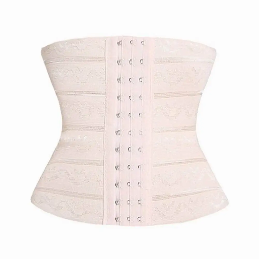 Женский утягивающий пояс на талию с подгрудной завязкой твердый тренажер для