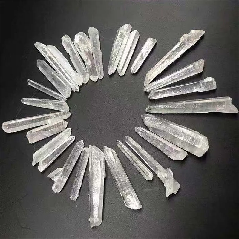

Natural Clear Crystal White Quartz Points Terminated Wand Specimen 25mm White 20pcs