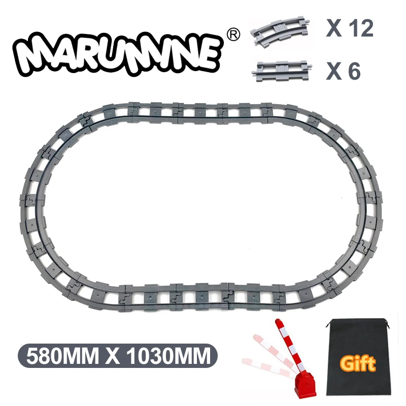 Строительные блоки Marumine трек для поезда переключатель железной дороги