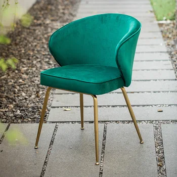 

Nordic dining chair simple home net red wood stool back American table and chairs hotel light luxury shell chair Bar chair FVJIX