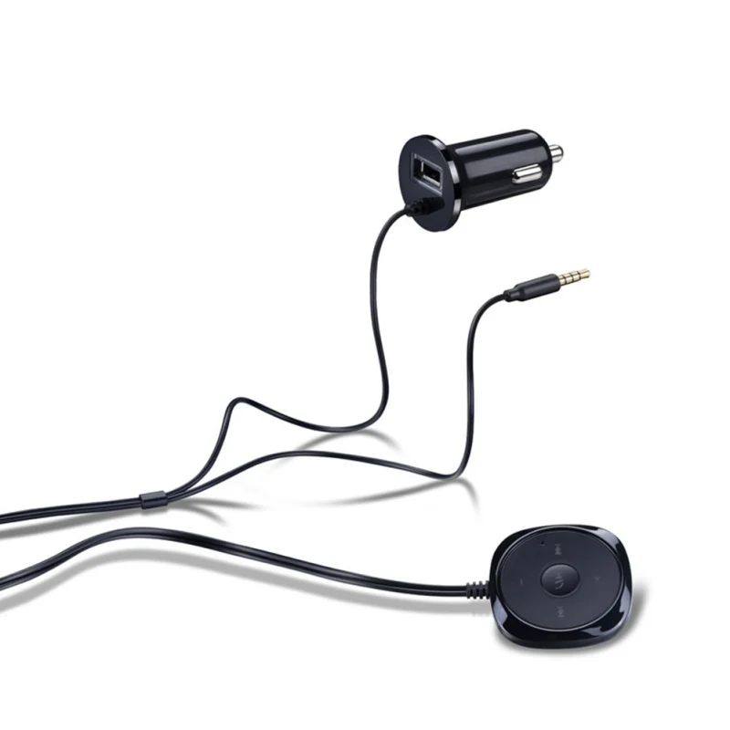 Bluetooth беспроводной автомобильный комплект музыкальный приемник адаптер громкой связи светодиодный автомобильный динамик с USB Автомобильное зарядное устройство для мобильного телефона