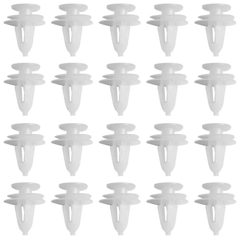 

Car White Plastic Rivets Fastener Door Clips for Audi A3 A4 A5 A6 VW Passat Skoda Octavia Renault Megane 2 3 Ford Focus