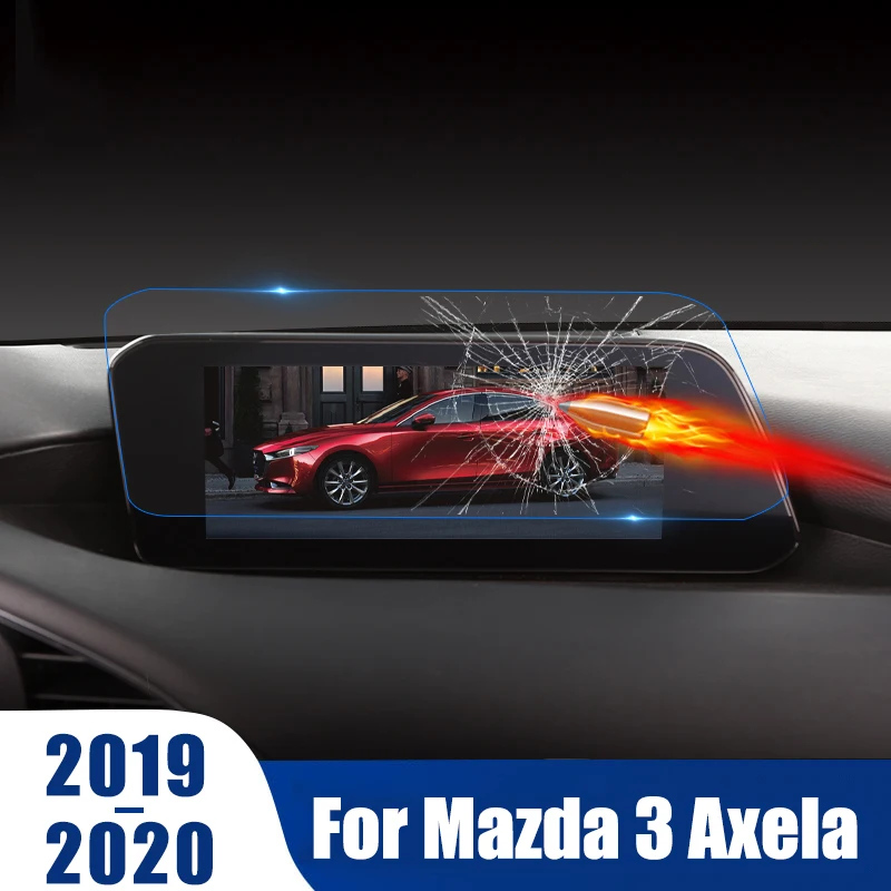 

GPS Navigation Screen Tempered Glass Protective Film Screen HD Display Film Sticker Anti Scratch For Mazda 3 Axela 2019 2020