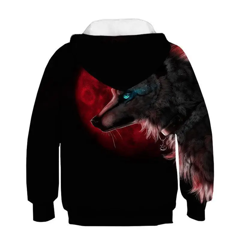 Ltimo modelo de ropa infantil marrn oso Firefox 3D impresin nios moda ocio sudadera moda nios y nias Sudadera con capucha