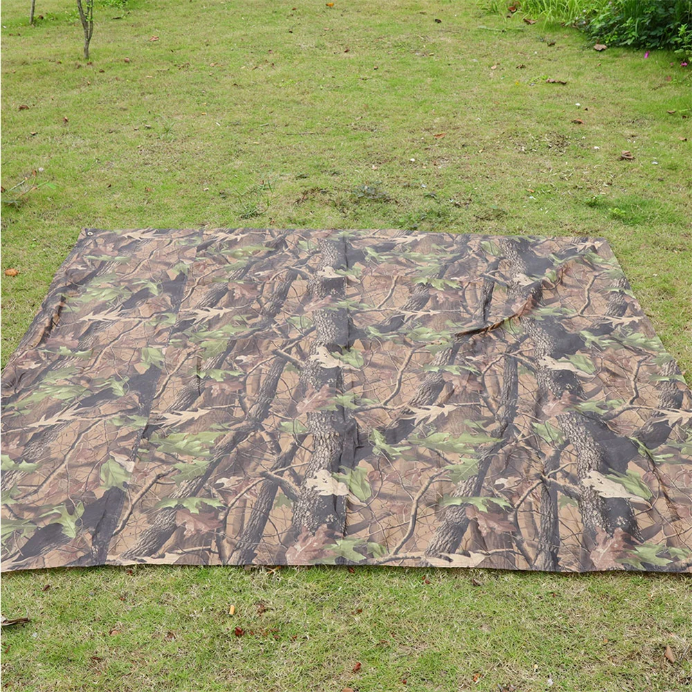 Waterproof Tactical Camouflage Tent Waterproof Cloth Sheet Canopy Awning Rain Cover Essential for Outdoor Hiking and Camping waterproof tarpaulin tarpaulin rain cover camping tent waterproof tarp camping canopy ultralight tarp