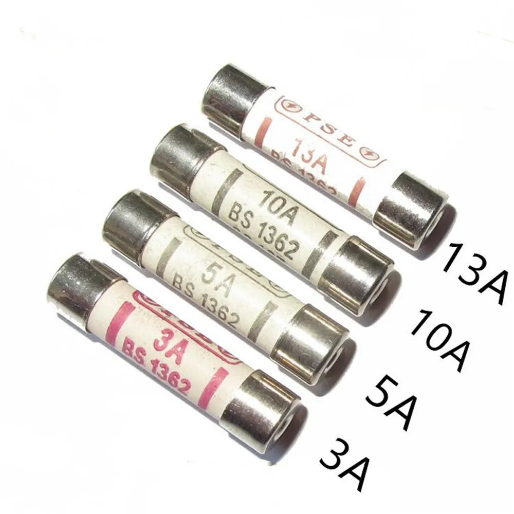 Fuses UK MAINS FUSE 2AMP 240V DOMESTIC FUSE SEM11 2A BS1362 PACK of 10