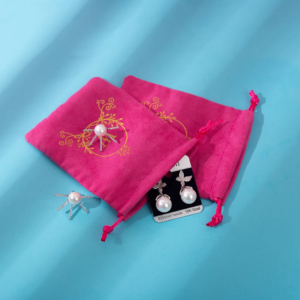 

New Gift Bag Jewelry Drawstring Packaging Pouches For Christmas Halloween Party Wedding Decoration Earring Necklace Storage