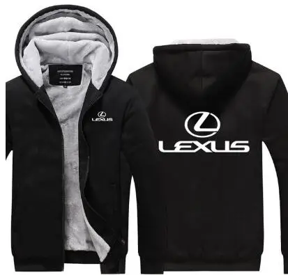 Зимняя модная мужская одежда на молнии Lexus толстовка с капюшоном пальто 5 цветов Мужская Утепленная куртка