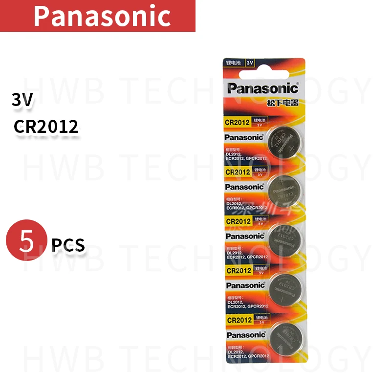 

5PCS /lot New Original Panasonic CR2012 3V button cell good quality