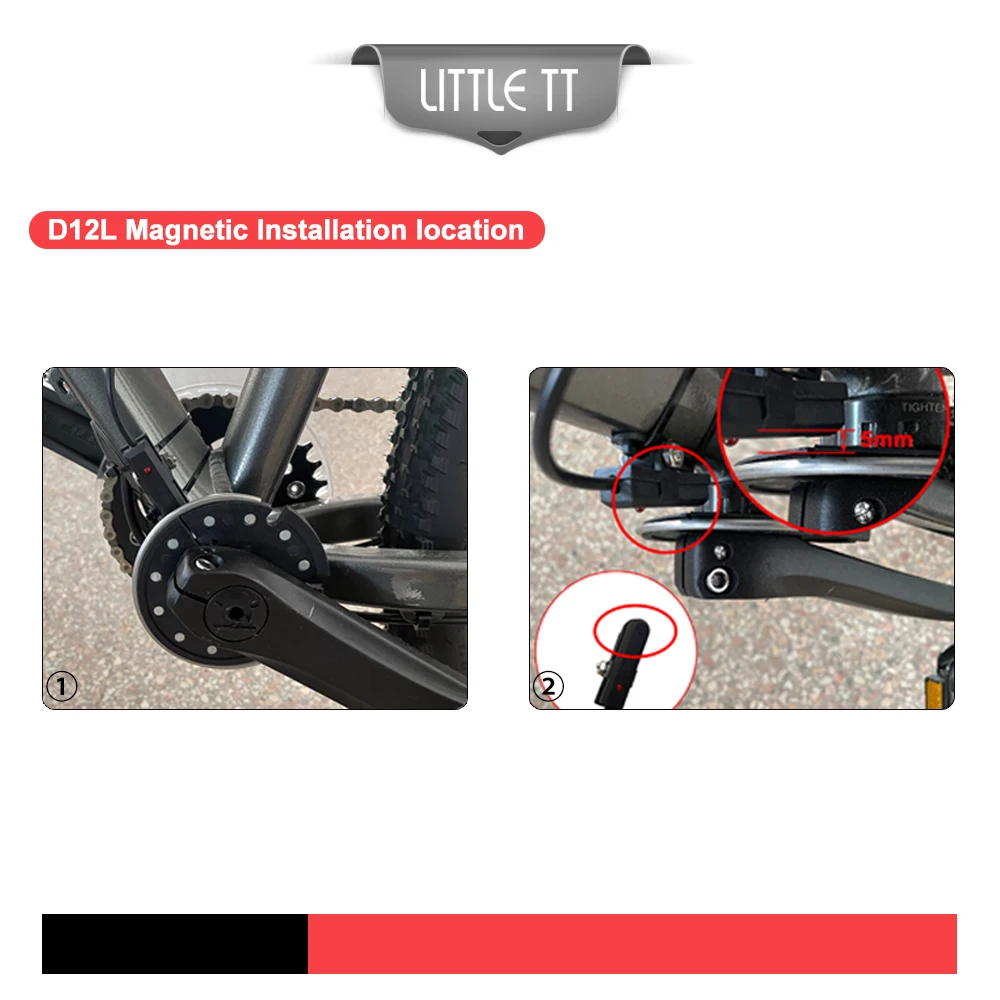 Sensor De Asistencia De Pedal Para Bicicleta Eléctrica KT-D12R - 12 Imanes, ABS, Conector Impermeable - Para Kits De Conversión