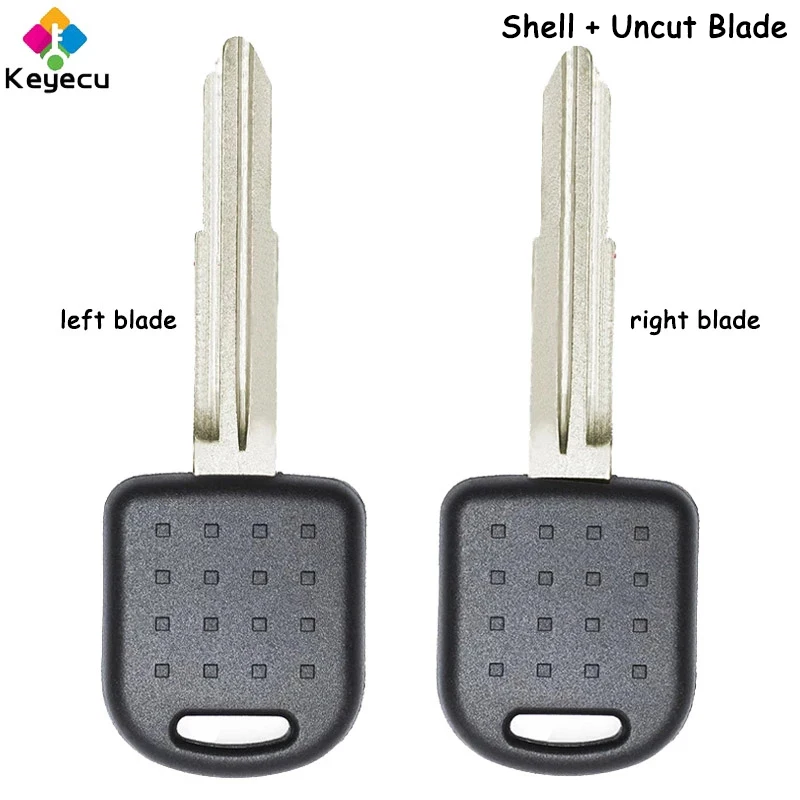 KEYECU Uncut Transponder Car Key Shell Case With Left Right Blade Fob For Suzuki Vitara Grand Vitara Alto Swift Baleno 1996-2002