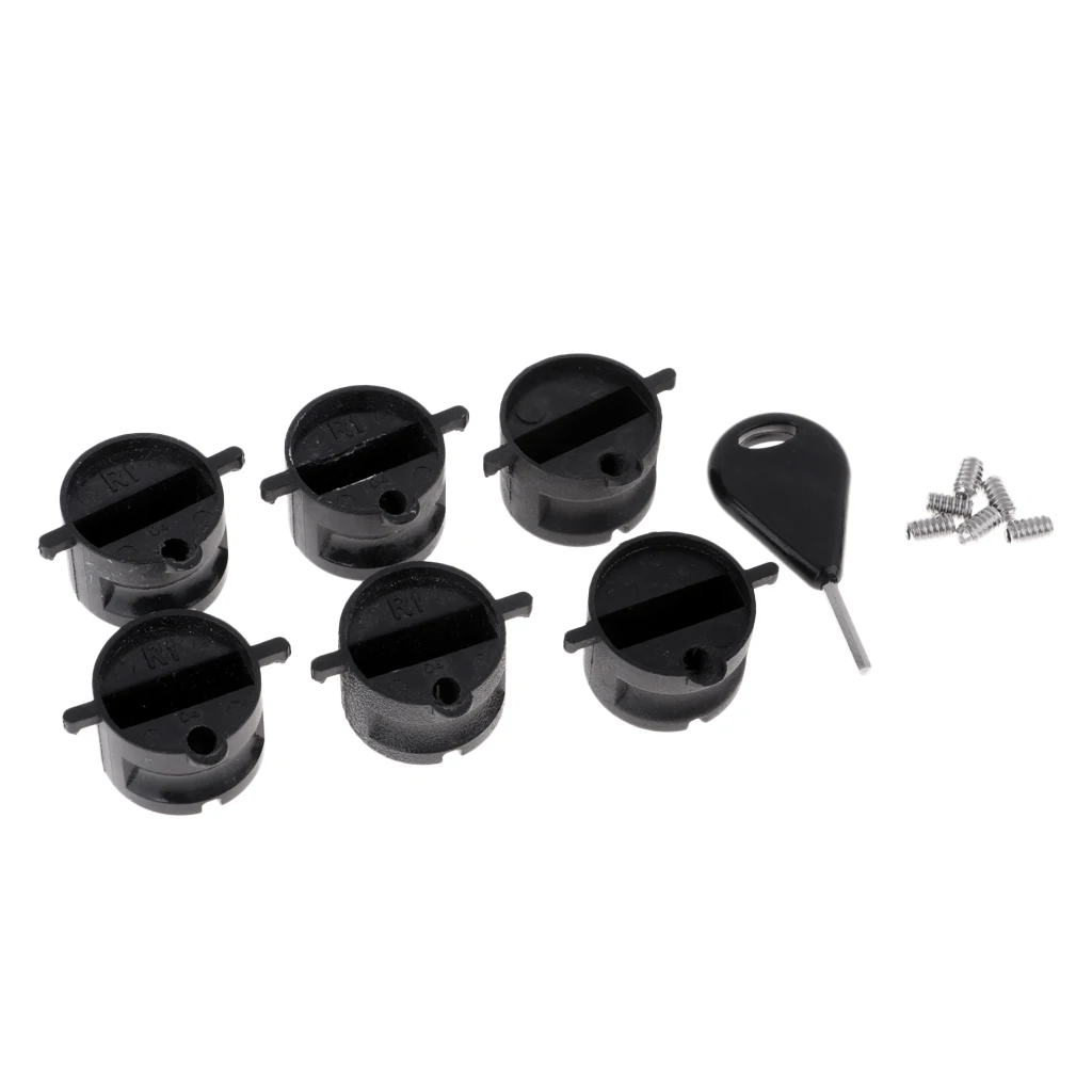  Surfboard Fin Key Replacement Accessory w/6pcs Grub Screws & Leash Plug