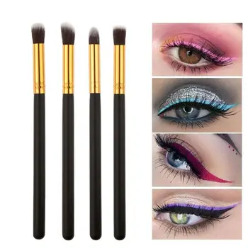 

Hot 4PCS Professional Eyeshadow Blending Brush Set Professional Eye Makeup Brushes Women Makeup Tools Accessories Natural
