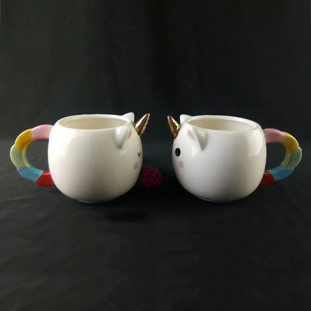 Animal Shape Ceramic Mug Cute Water Cup Colorful Handle Milk Cup Cartoon Tea Cup Friends Gift For Home School Office Lovely