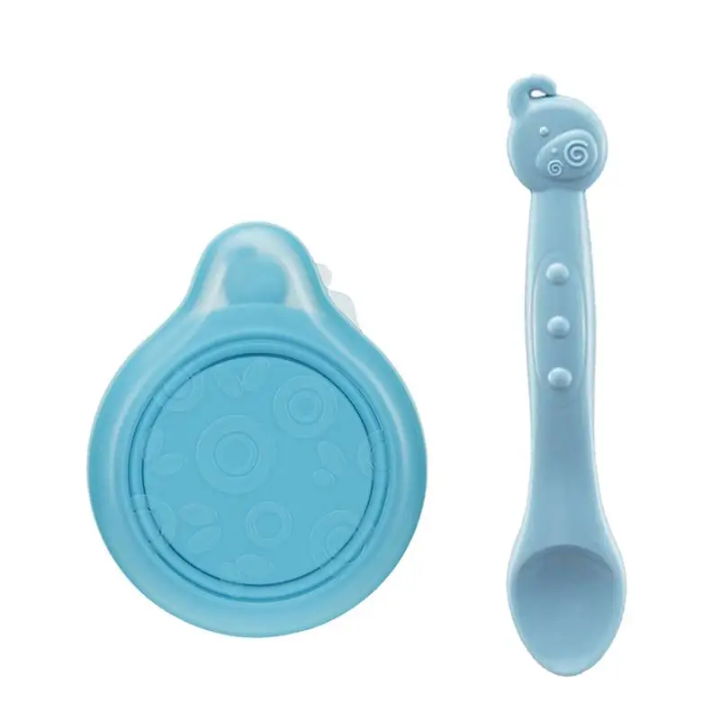 Baby Kids Child Collapsible Tableware Silicone Bowl Spoon Space-saving Food Storage Container for Outdoor Camping Travel | Детская