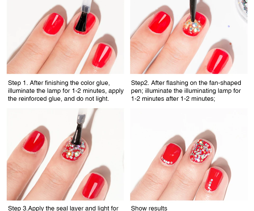 CATUNESS Nailart Блеск порошок блеск для ногтей пыль порошок блеск ногтей мишура цвет блестки песок для Nai