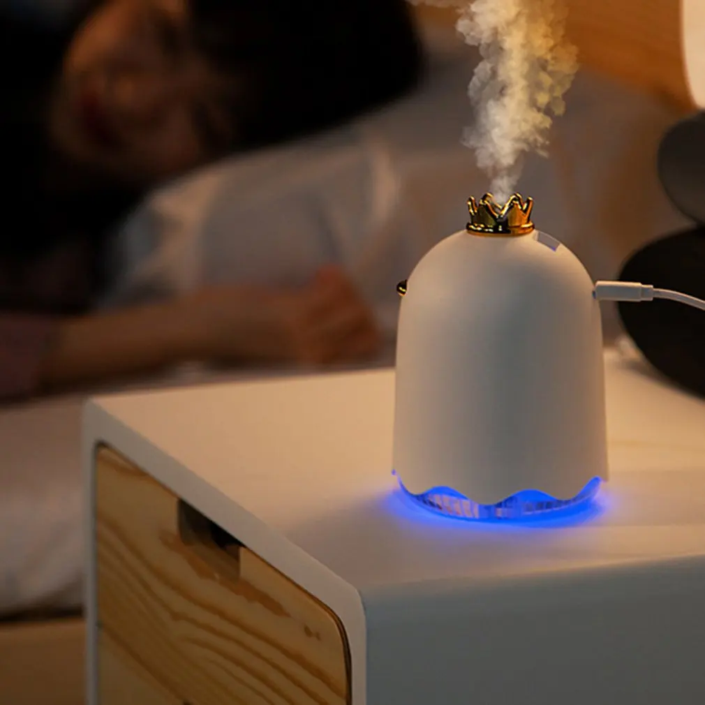 Home Office Air Humidifier Small Yellow Duck Humidifier Mini Small With Usb Expansion Port Crown Duck