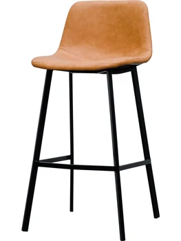 

Bar Chair, Nordic Leather Bar Chair, Household High Stool, Modern Simple Bar Chair, Bar Chair, Coffee Bar Chair
