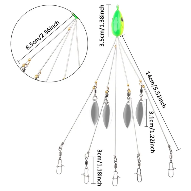 Alabama Umbrella Rig Kit For Bass Stripers Fishing