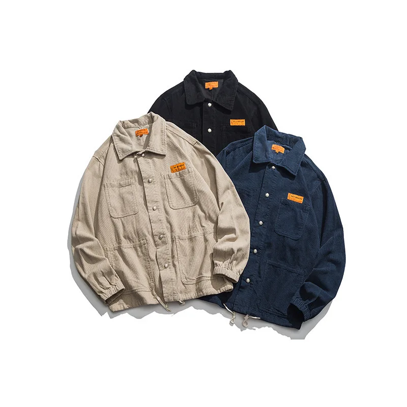 

2019 Autumn New Style Origional MEN'S Coat Loose-Fit Multi-pockets Tooling Jacket Japanese-style Popular Brand Casual on Clothes