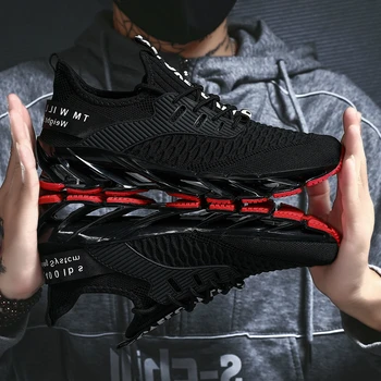

Blade Running Shoes for Men Antiskid Damping Cool Outsole Walking Trekking Leisure Summer Running Zapatills Sneakers