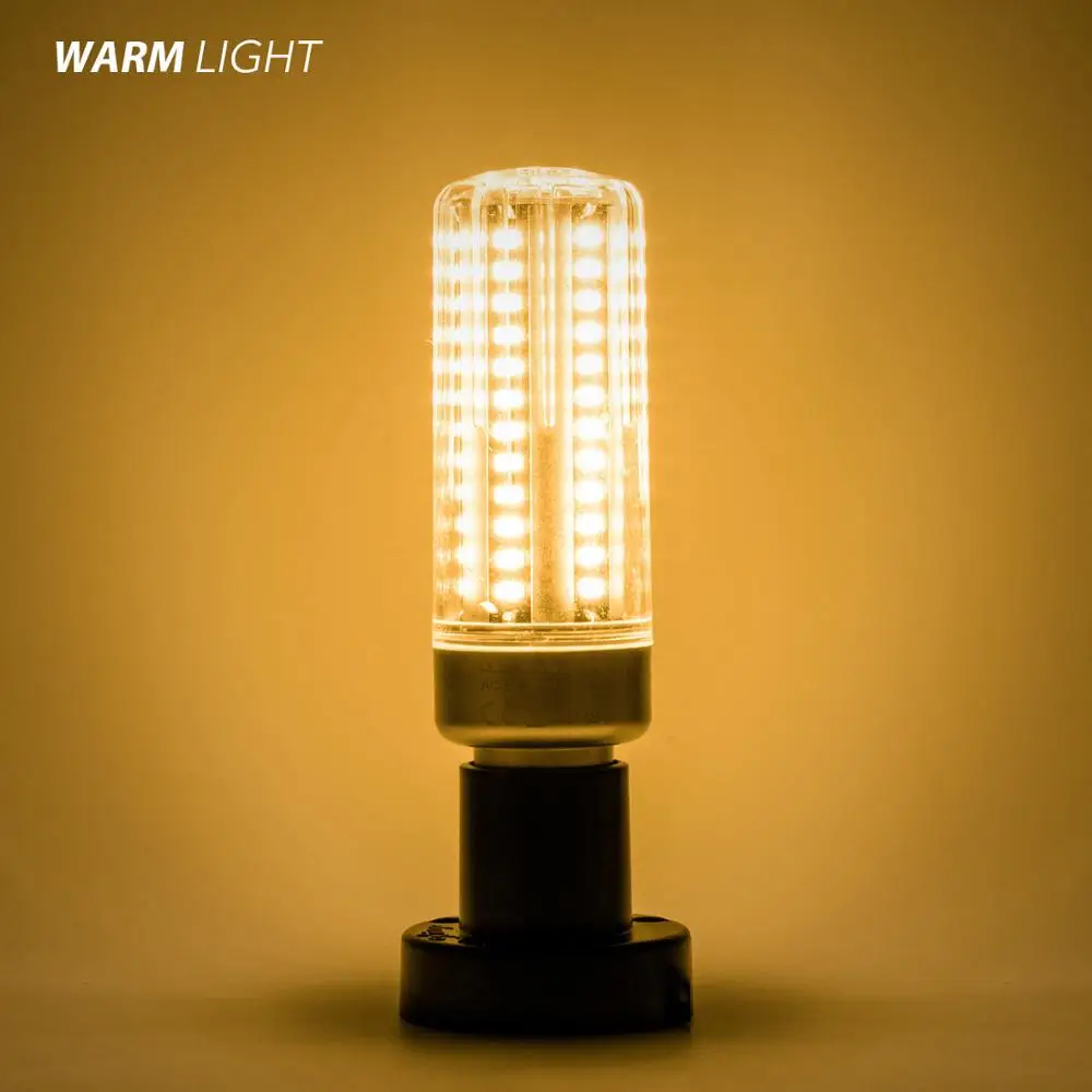 Warm White E27 светодиодный лампы трубки E14 Светодиодная лампа “Кукуруза” лампы 110V 220V Алюминий лампы SMD 5736 5 Вт, 7 Вт, 9 Вт, 12 Вт, 15 Вт, 20 Вт, 25 Вт для украшения дома ампулы - Испускаемый цвет: Warm White