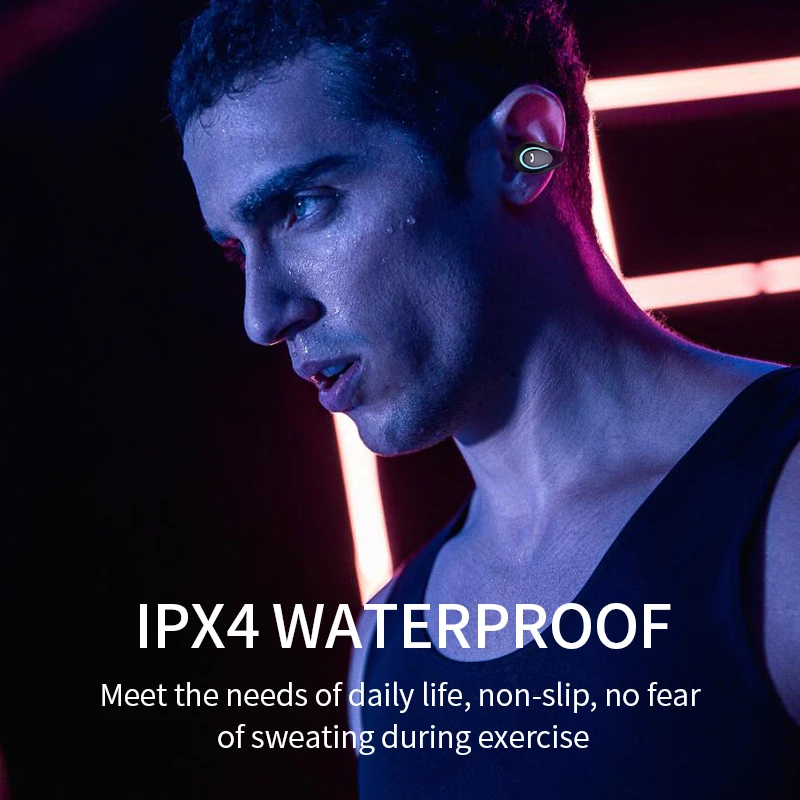 TWS Bluetooth 5.0 Earphones  Charging Box Wireless Headphone 9D Stereo Sports Waterproof Earbuds The New Type Hanging ears