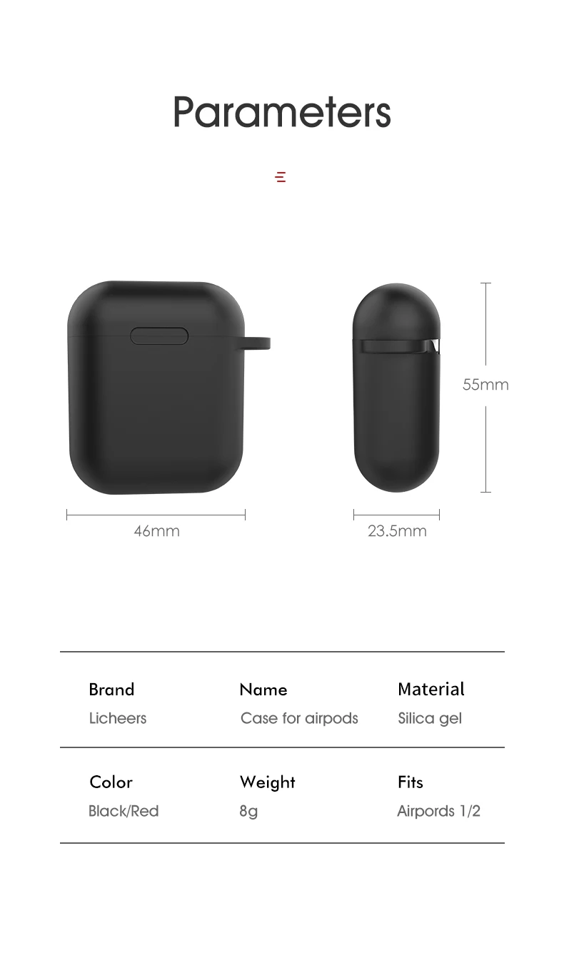 LINGCHEN чехол для наушников для Apple AirPods 2 мягкий силиконовый чехол беспроводные Bluetooth наушники защитный чехол для Air Pods чехол