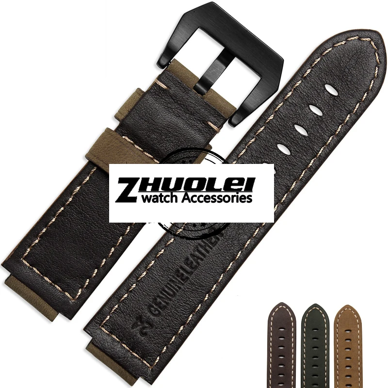 Qualidade Pulseira de Couro Genuíno para Homens Timex T49859 T2n720 T2p141 T2n722 723 738 739 Cinta com Pulseira de Aço Inoxidável - Image 6
