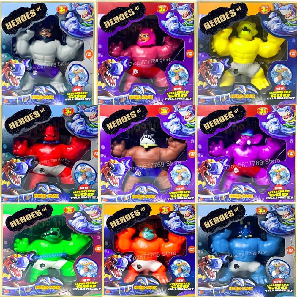 Hot! Goo Jit Games Super Heroes Stress Toys Squeeze Squishy Rising Anti