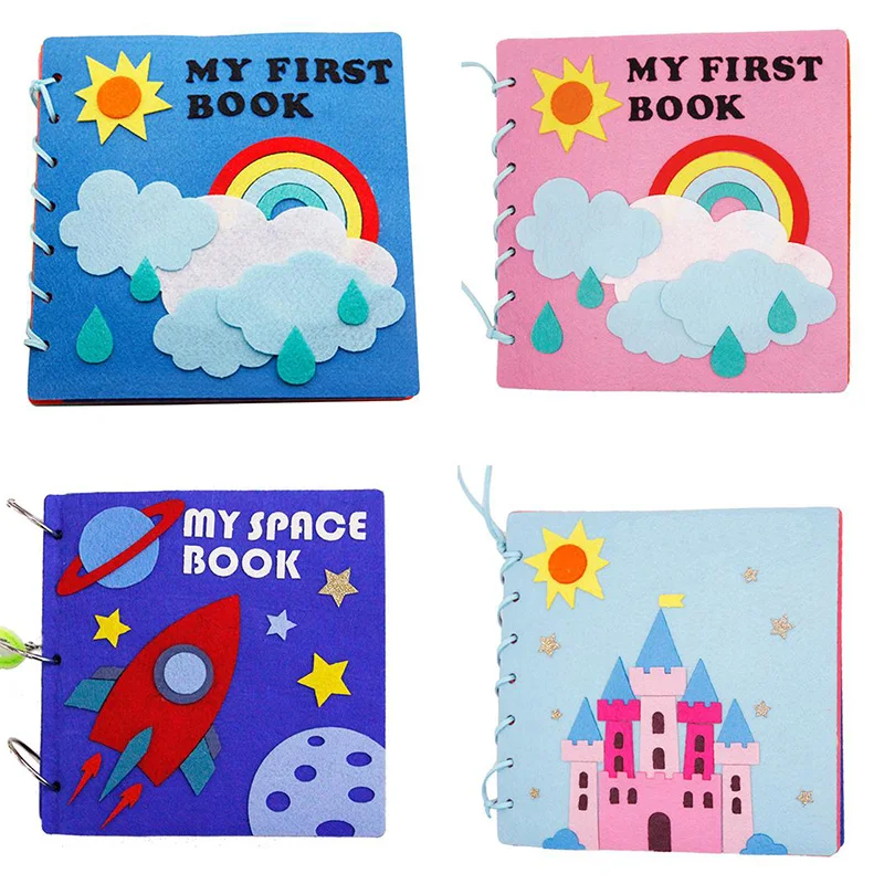 

Baby Handmade My First Books Soft Felt Cloth Quiet Book DIY Toys For Kids Early Learning Montessori Educational Felt Material