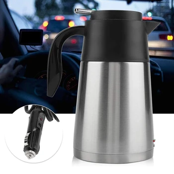 

Car Truck Travel Electric Kettle Pot Heated Water Cup Hot 12V/24V 1300Ml