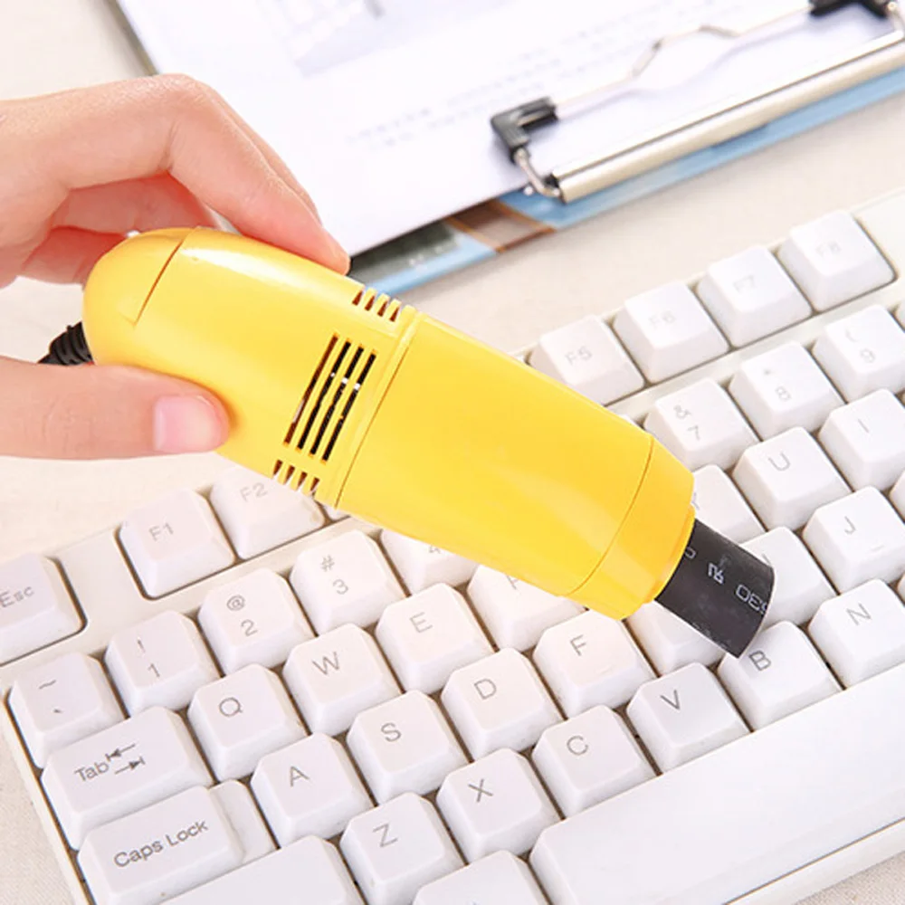 Computer Mini Vacuum USB Keyboard Cleaner PC Laptop Brush Dust Cleaning Tool It is also suitable for heavy dirt and dust