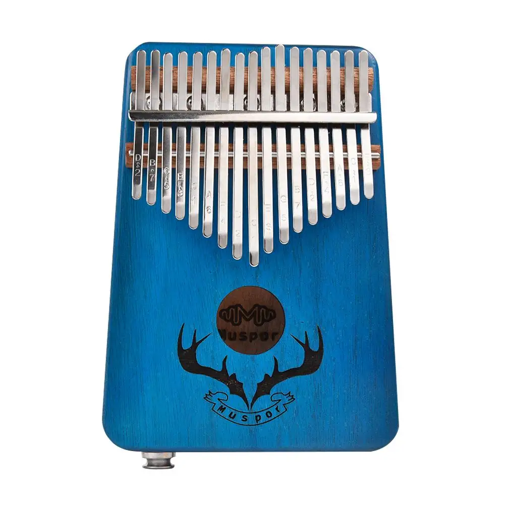 Muspor Kalimba 17 клавиш твердое красное дерево эквалайзер палец пианино встроенный пикап Рождественский подарок(оленьи рога