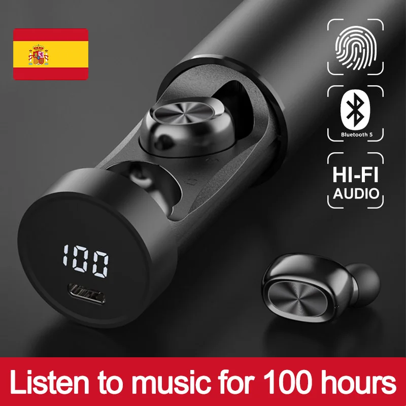 Wireless headphones Case Bluetooth Headphones for smartphone In-ear headphones TWS earbuds
