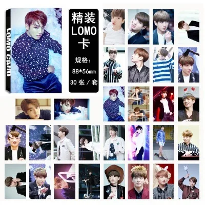 30 шт./компл. KPOP bangtan для мальчиков Фотокарта один JUNGKOOK альбом фото карта Любовь себя Высокое качество HD bangtan boys, K-POP Фотокарта
