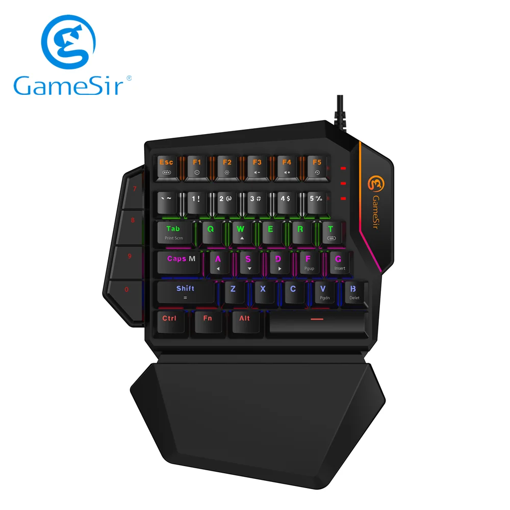 

GameSir GK100 Mechanical Gaming Keyboard One-handed Wired Mini Keypad with Mechanical Blue Switches for PC GameSir X1