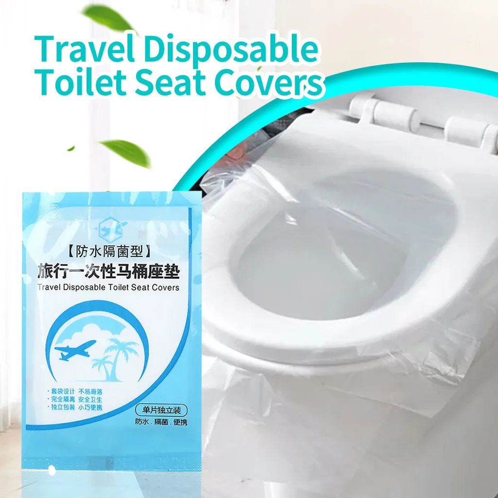 1pcs Disposable Toilet Seat Cover Universal Sticker Business Travel Stool Set Health Safety Protective Film | Дом и сад