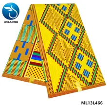 LIULANZHI Анкара Африканский Воск полиэстер принты tissu для платья 6 ярдов печать воск тканевый швейный материал воск ML13L463-479