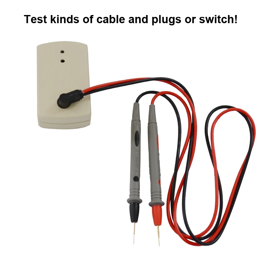TOYOBER 9V Buzzer Tester Testing Electric Wire Cable PCB Wire Cable Switch Products On-Off Tester with Wire pen Crocodie Clip 2