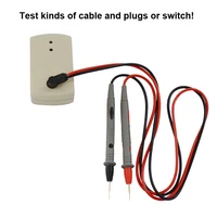 TOYOBER 9V Buzzer Tester Testing Electric Wire Cable PCB Wire Cable Switch Products On-Off Tester with Wire pen Crocodie Clip 2